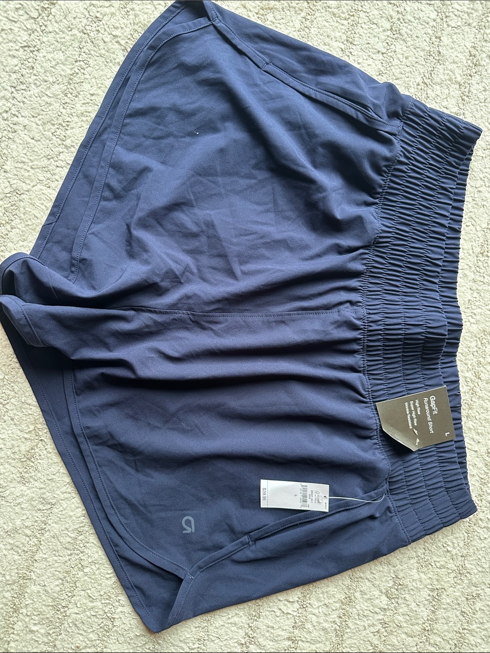 NWT Women's Gapfit Navy Athletic Shorts - Lightweight Performance